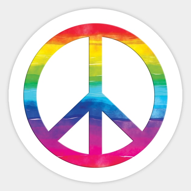 rainbow peace sign Sticker by rclsivcreative